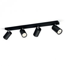 Kosipo listwa sufitowa-reflektor 4x10W GU10 230V czarny